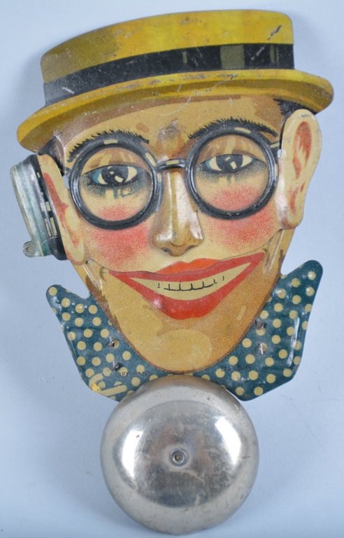 GERMAN HARLOD LLOYD BELL RINGER: All original with nice colors. Very Good