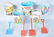 Lot of 5 Tin Toy Sand Pails