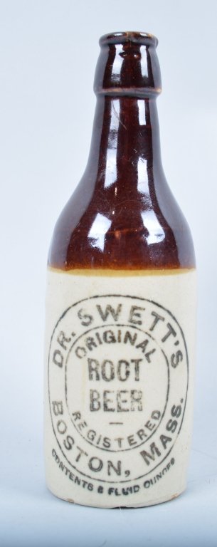 Tri-State Ginger Beer, El Paso, TX.: Book # TX-1, 1890-1905, 7 3/4". -Two sided bottle, Dr. Swetts, Boston, Mass on reverse. - Excellent