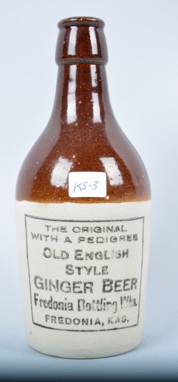 Fredonia Bottling Ginger Beer, Fredonia, KS.: Book # KS-3, 1903, 7 1/4", - Excellent