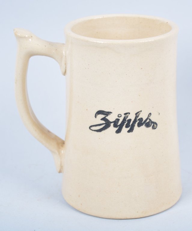 Zipps Root Beer Mug, Cleve. Ohio: Book # Mug-131, 5 1/4" -Excellent