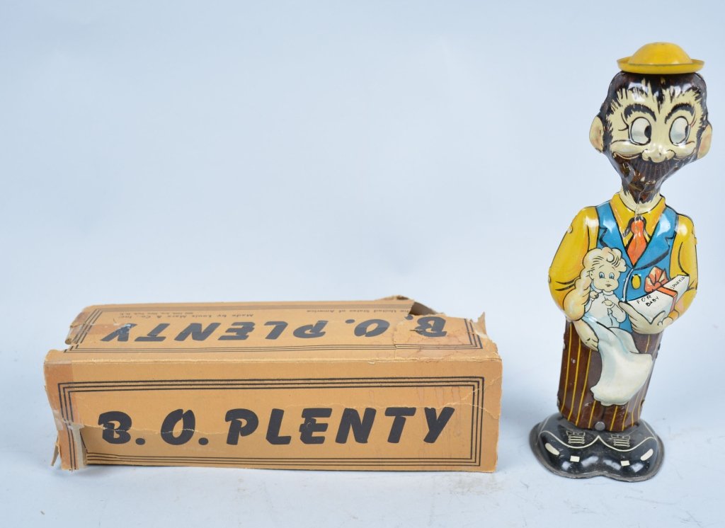 MARX Tin Windup BO PLENTY w/Box: All original with great colors. With partial Box. Excellent
