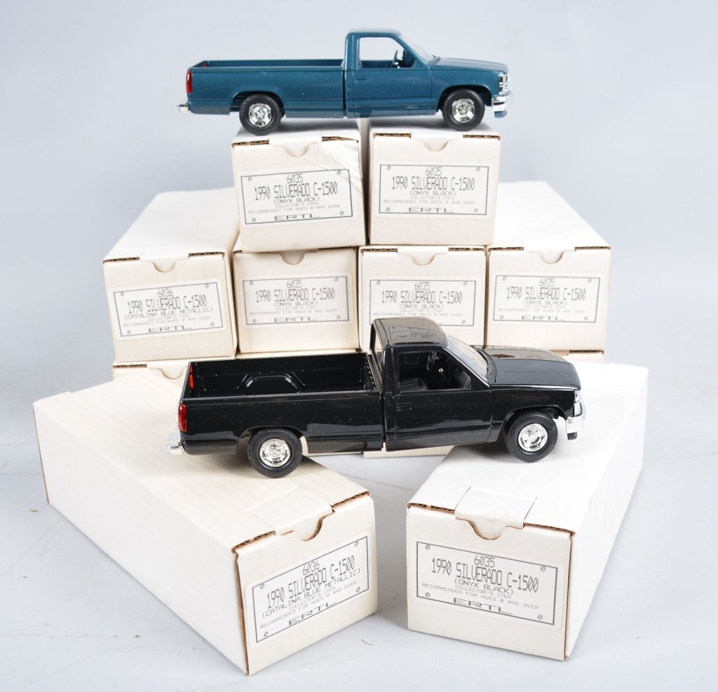 Lot of 12 1990 Chevrolet Silverado 1500 Pickup Pro: Includes full box Dealer Promo Cars. Near Mint