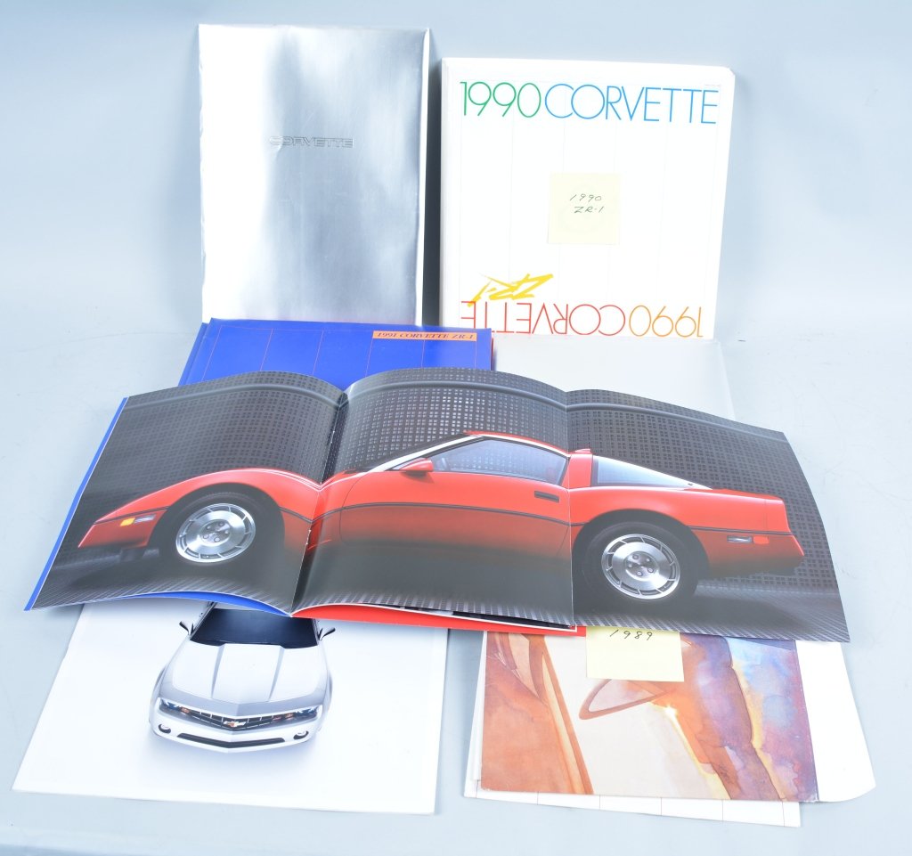 1984-2003 Chevy Corvette Dealer Brochures: Includes over 60 Dealer brochure packets for Corvettes 1984-2003. Near Mint
