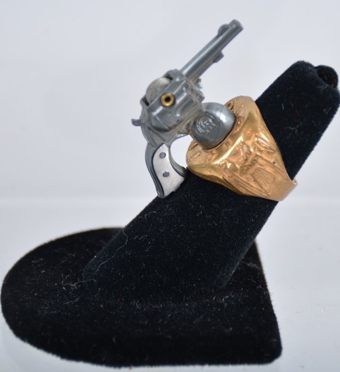 1947 Six Gun Premium Ring: Kix cereal premium, -Excellent