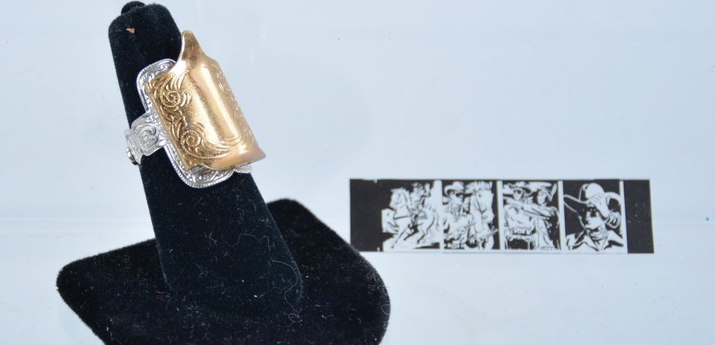 Lone Ranger Saddle Ring Premium: Cheerios premium ring, with film strip,-Excellent