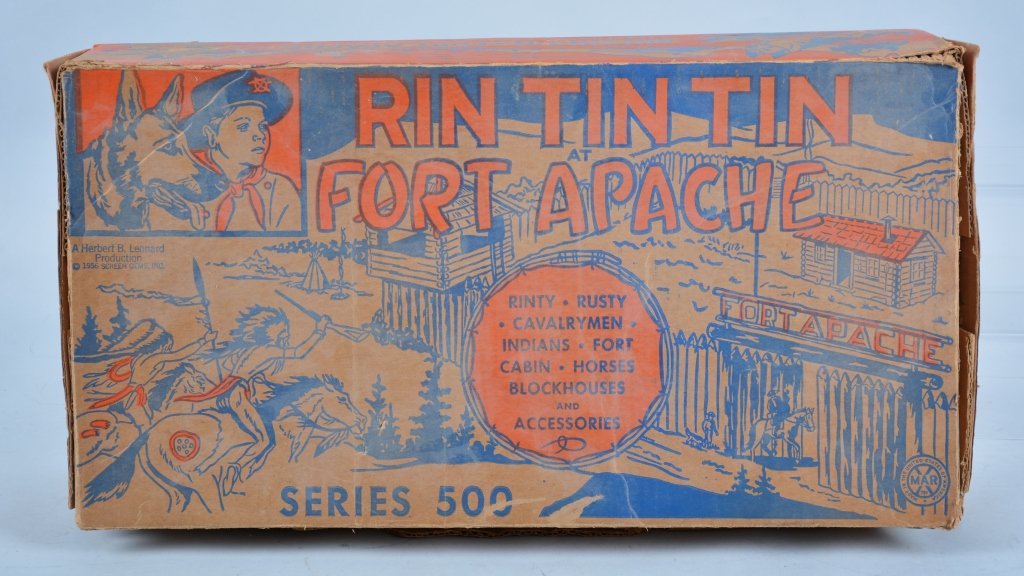 Marx RIN TIN TIN FORT APACHE PLAYSET w/Box: Nice playset looks mostly complete. With Box. Excellent