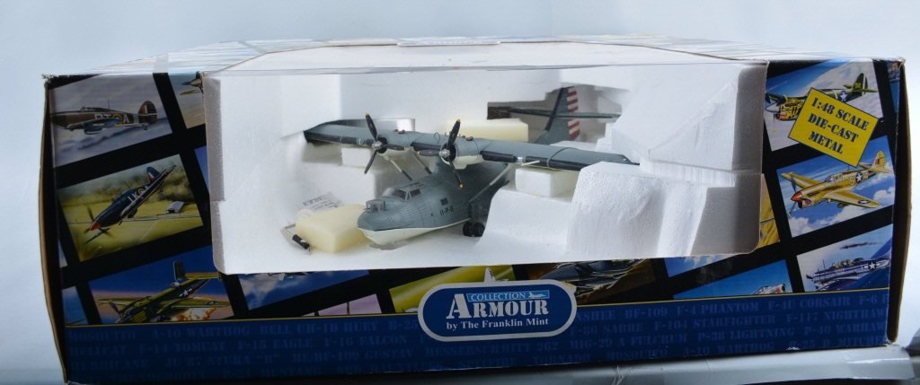 Franklin Mint USA PBY, 1:48 Scale: Beautiful large airplane made by Franklin mInt Precision Models, 28" wing span, Boxed -Excellent