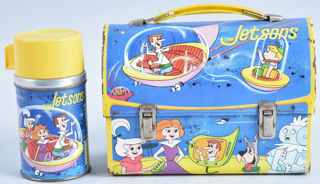 1963 THE JETSONS DOME TOP LUNCH BOX and THERMOS Feb 07, 2015