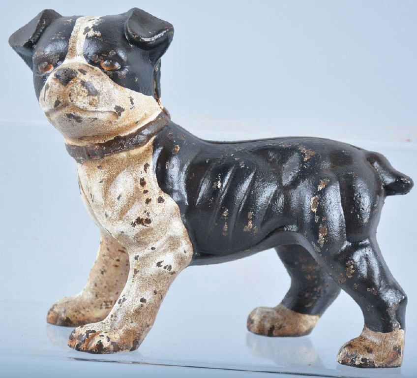 Vintage Cast Iron Dog Door Stop