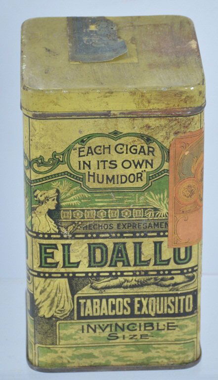 EL DALLO CIGAR TIN: Very nice El Dallo Cigar Tin. Great colors and graphics. Excellent