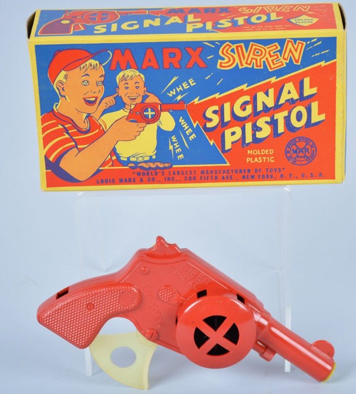 MARX New Old Stock SIGNAL PISTOL w/BOX: Nice Marx New Old Stock Signal Pistol. Never used still in crisp original box. Near Mint