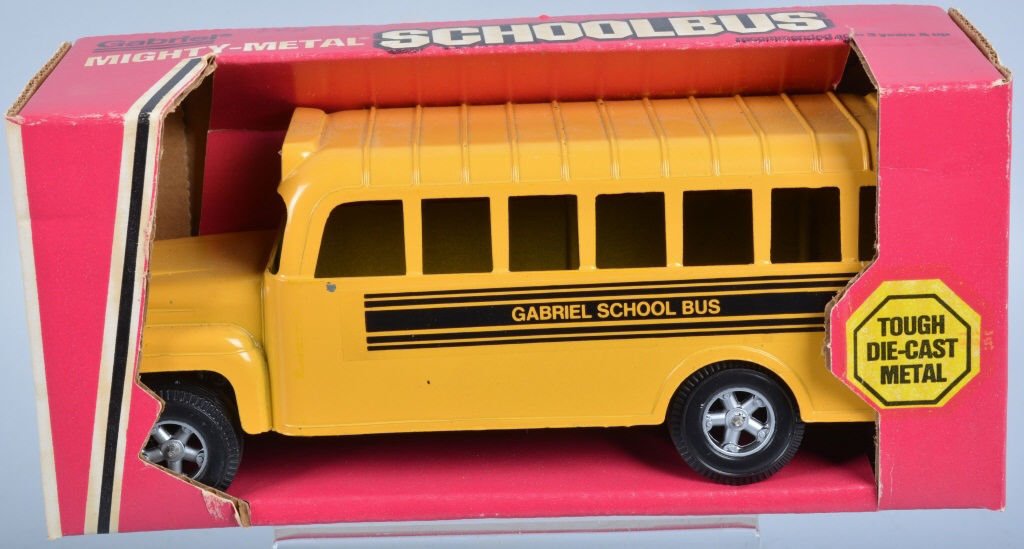 HUIBLEY MIGHT METAL SCHOOL BUS mib: New Old Stock sealed in Box. Prov. Hubley Archive