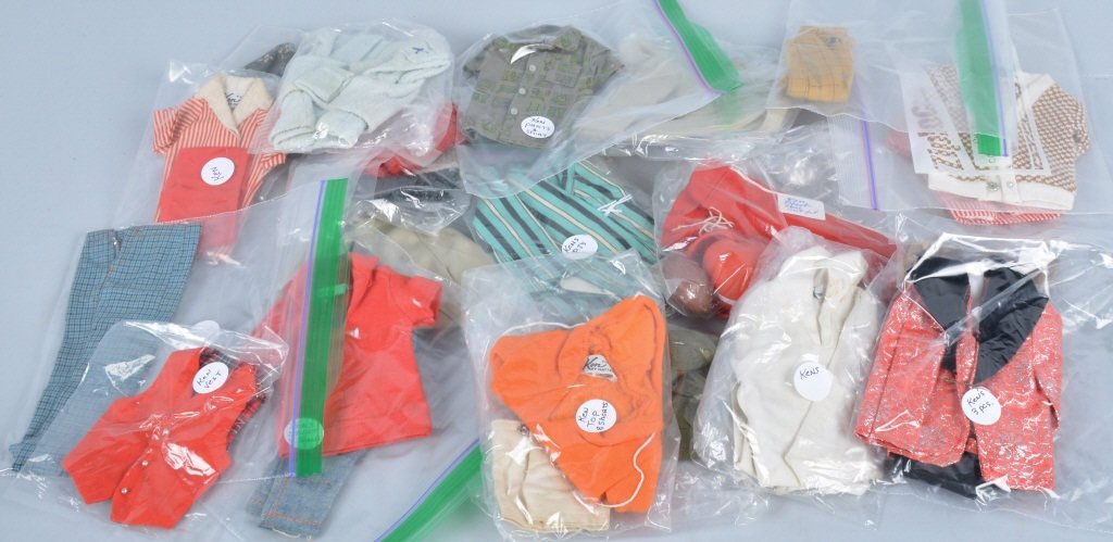 Lot of 20 Mattel Ken Doll Original Clothing: Nice varied lot. Very Good-Excellent