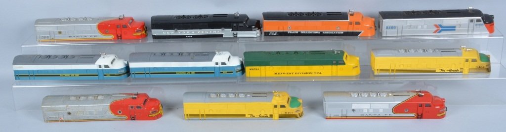 Lot of 11 LIONEL F3 DIESEL TRAIN ENGINE SHELLS: Nice lot of original Lionel Shells. Excellent