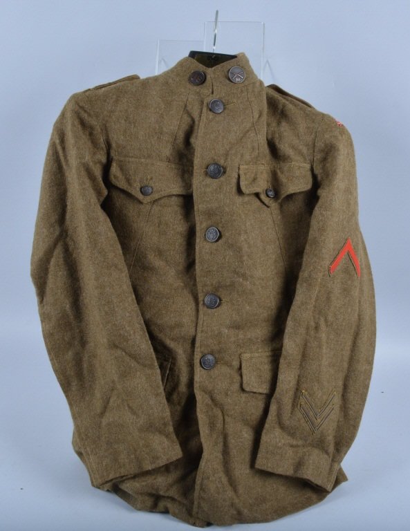 WW1 US 78th Infantry Jacket: Nice original jacket. Has minor soiling. Very Good