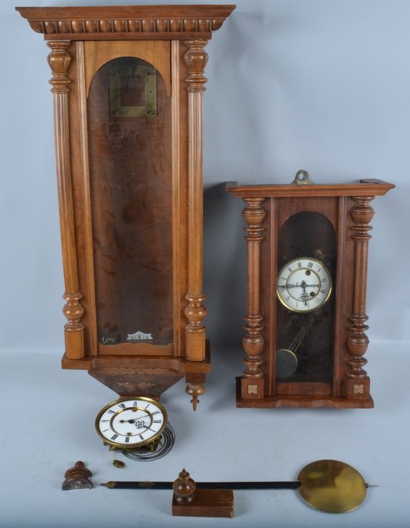 Lot of 2 German Clock Projects Vintage (1 of 5)