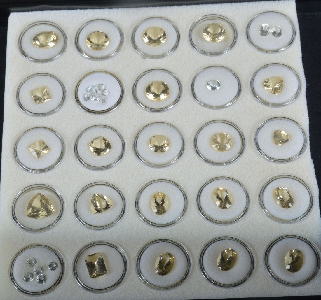 Lot of 37 LABRADORITE & TOPAZ CUT GEM STONES (1 of 7)