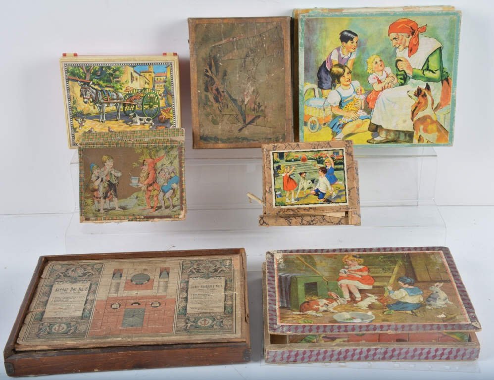 Lot of 12 PUZZLE BLOCK SETS (1 of 7)