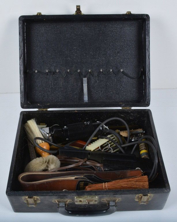 Vintage BARBER KIT w/ BOX (1 of 4)