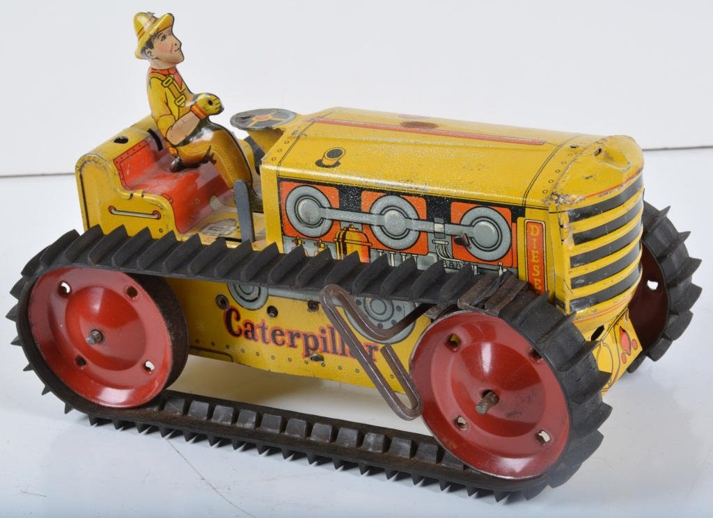 MARX Tin Windup CATERPILLAR TRACTOR (1 of 4)