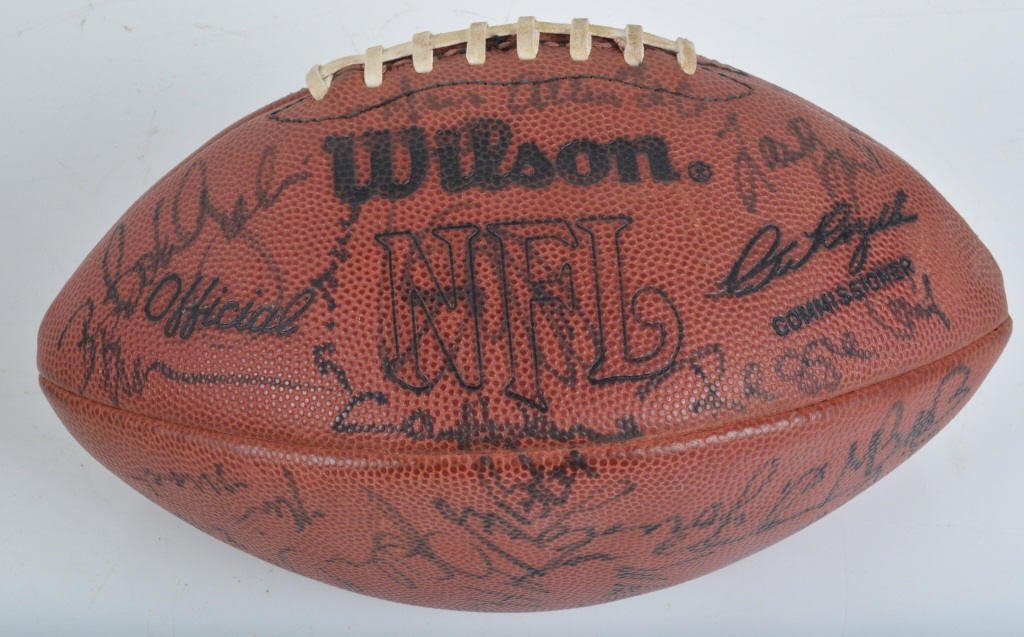 FOOTBALL AUTOGRAPHED BY 1987 CLEVELAND BROWNS (1 of 5)