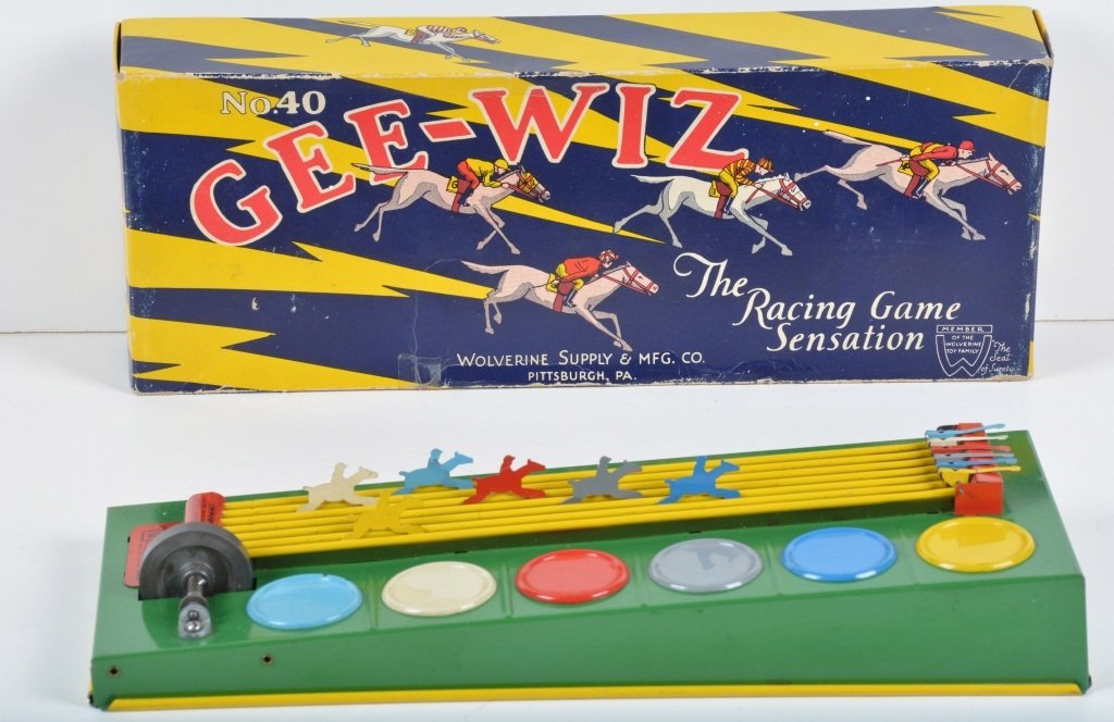 WOLVERINE #40 GEE-WIZ HORSE RACE GAME w/ BOX (1 of 5)