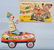 JAPAN TIn Windup COMICAL CLOWN DRIVER w/BOX