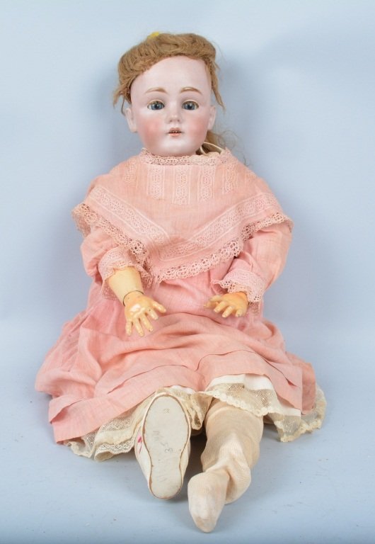 Large German Bisque Doll, Kestner #154 (1 of 4)