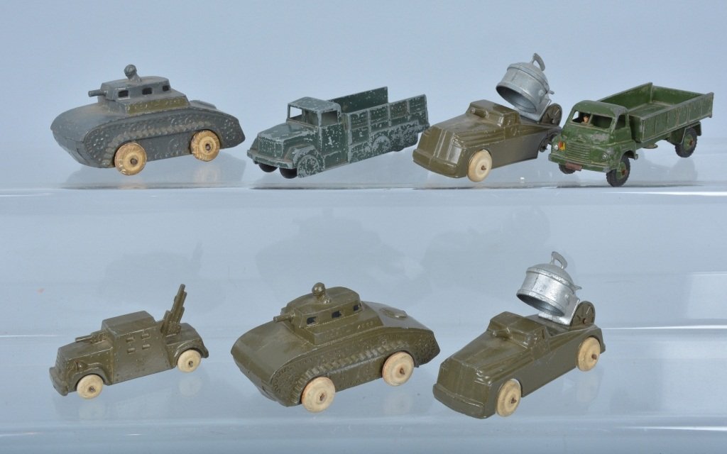 Lot of BARCLAY, DINKY, & More MILITARY VEHICLES (1 of 2)