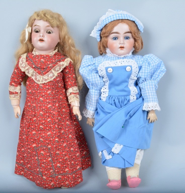 Lot of 2 German Bisque Dolls (1 of 6)