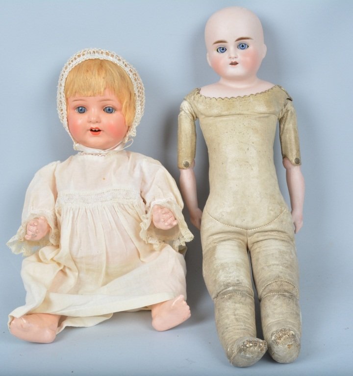 Lot of 2 German Bisque Dolls (1 of 5)