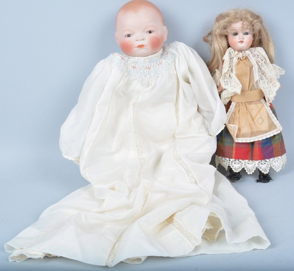 Lot of 2 German Bisque  Dolls (1 of 4)