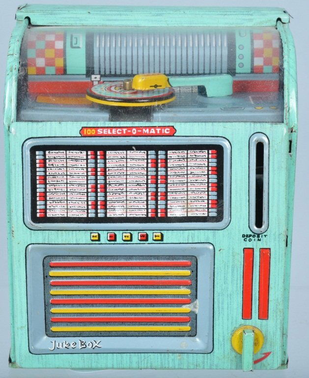 HAJI JAPAN Tin Windup JUKE BOX BANK (1 of 4)