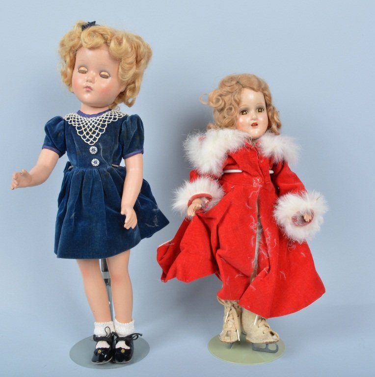 Lot of 2 Composition Dolls, Sonia Henie & More (1 of 5)