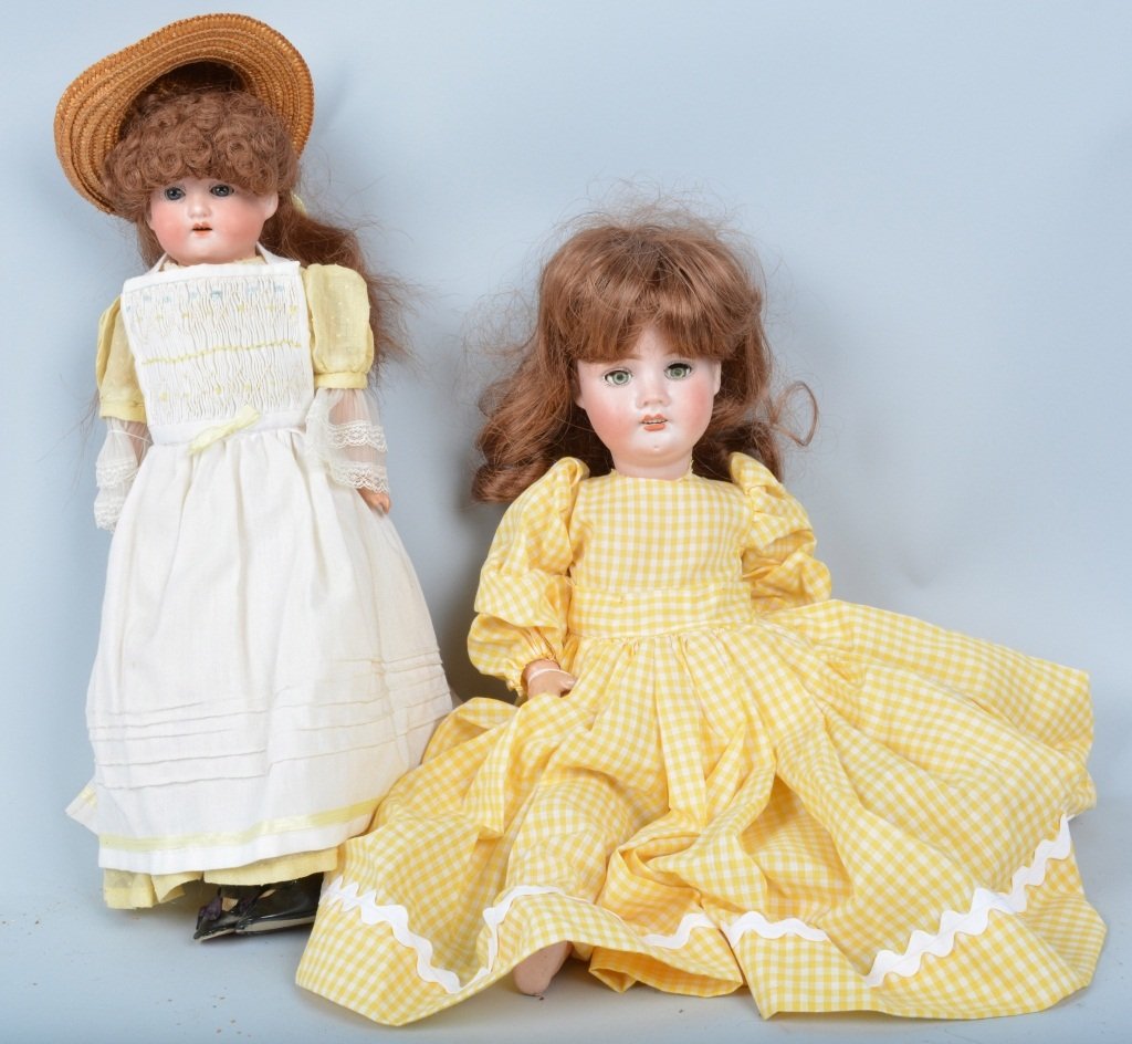 Lot of 2 German Bisque Dolls (1 of 5)