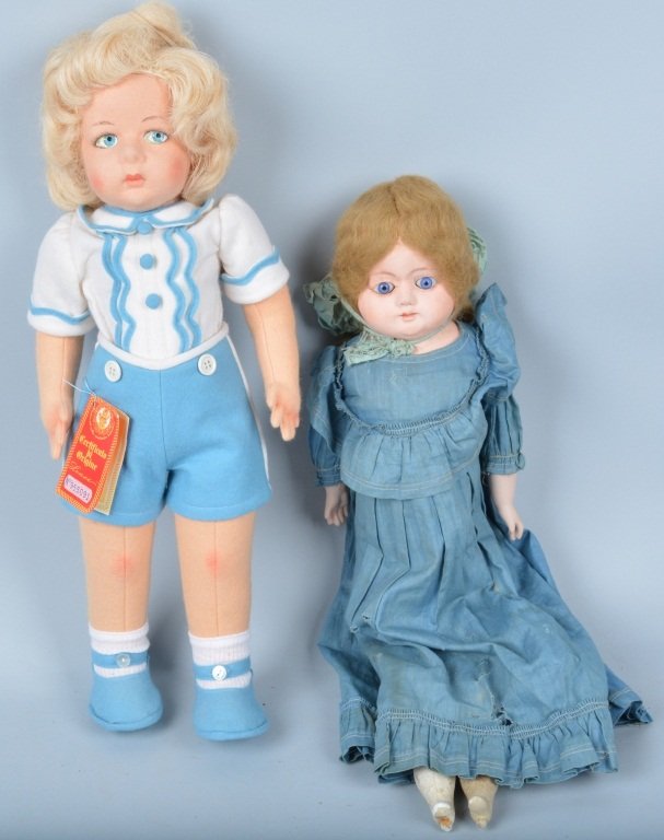 Lot of 2 Dolls, Composition and Lenci (1 of 4)