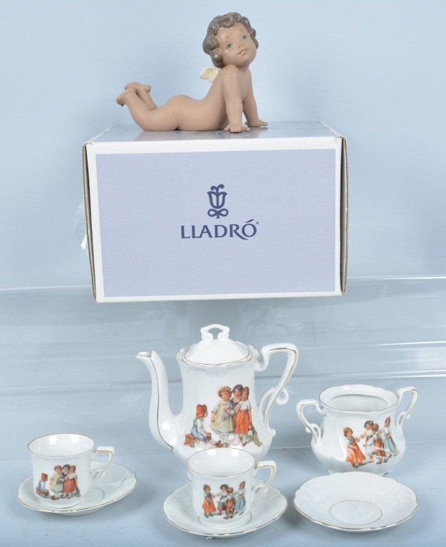 Child's Bavarian Tea Set and Lladro Angel (1 of 6)