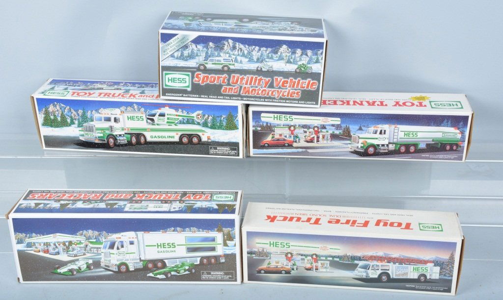 Lot of 4 HESS TRUCKS w/ BOX (1 of 1)