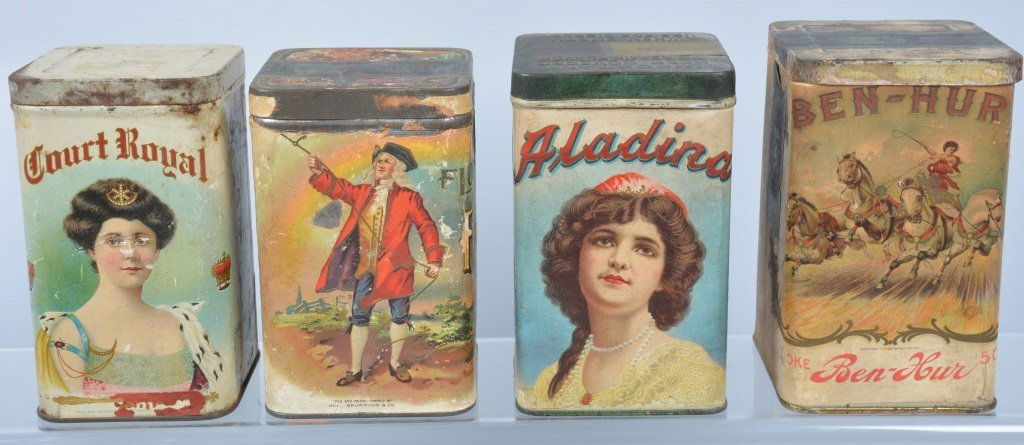 Lot of 4 Vintage CIGAR TINS (1 of 5)