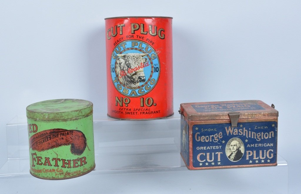 Lot of 3 Tobacco Tins (1 of 4)