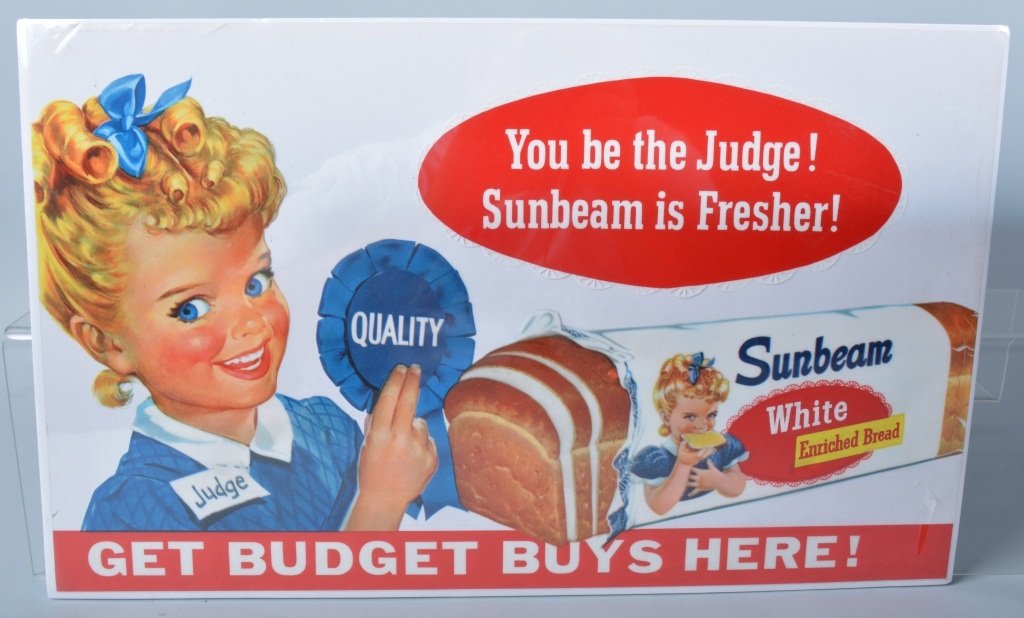 Sunbeam Bread Paper Advertising Sign (1 of 3)