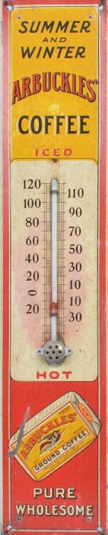 ARBUCKLE'S COFFEE ADVERTISING THERMOMETER (1 of 5)