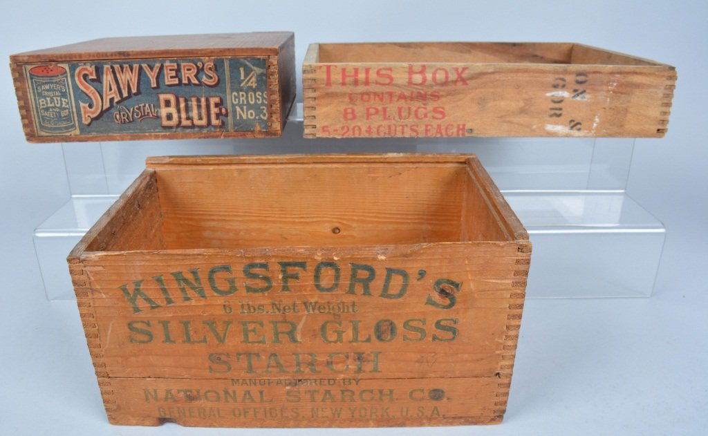 Lot of 3 Vintage ADVERTISING BOXES (1 of 6)