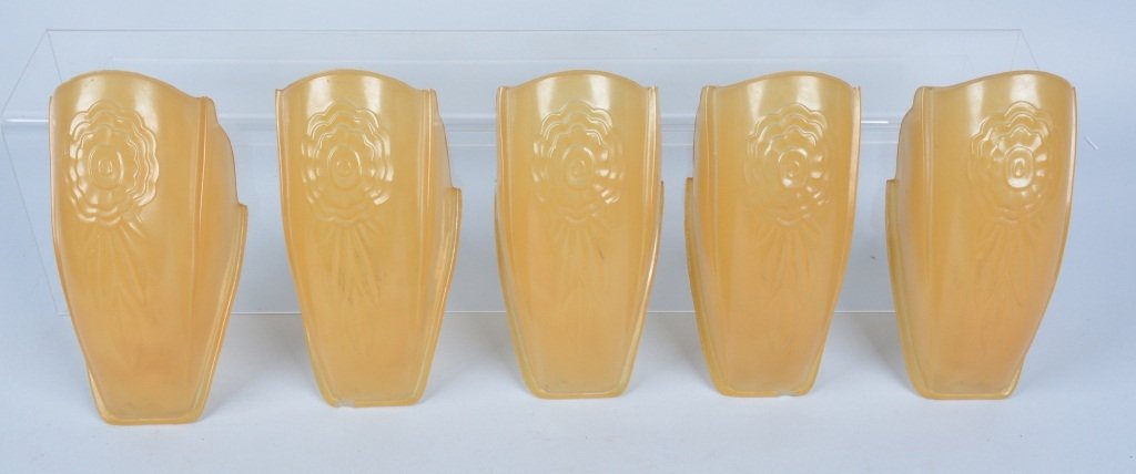 Lot of 4 Antique Wall Sconce Shades (1 of 4)