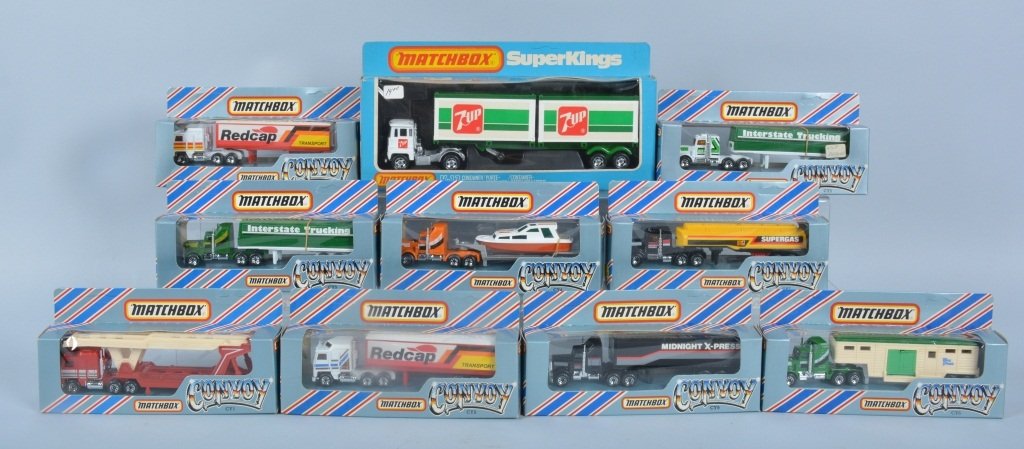 Lot of 9 Matchbox Convoy Trucks & More (1 of 3)