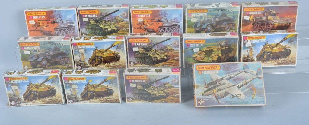 Lot of 14 Matchbox Model Kits, Unbuilt (1 of 3)