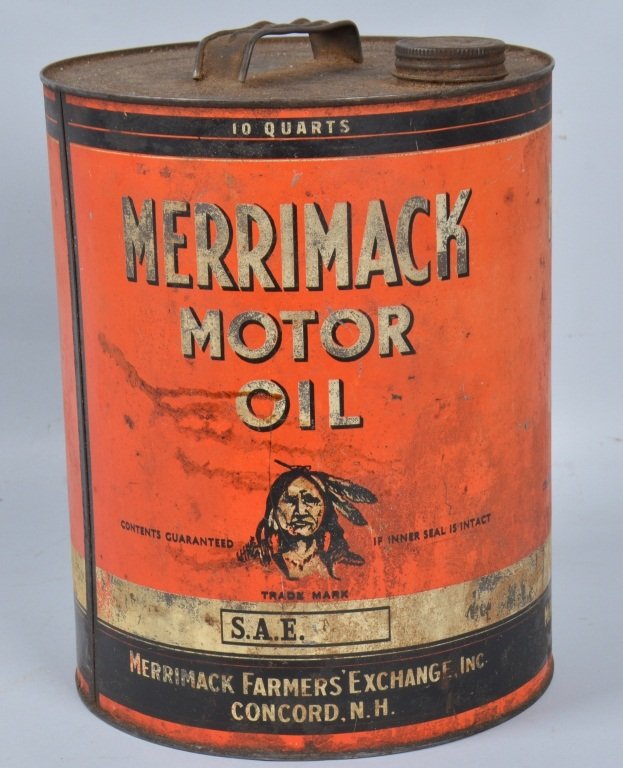 Merimack Motor Oil 10 Quart Can (1 of 4)