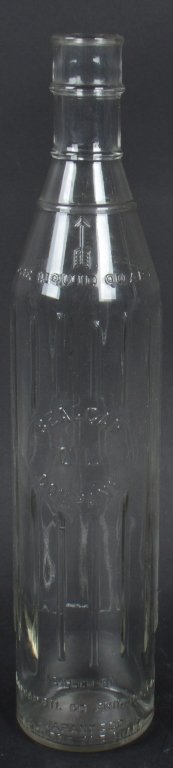 SEALCAP OIL CO. GLASS OIL BOTTLE: Nice vintage gas oil bottle. No cracks. 14" tall. Excellent