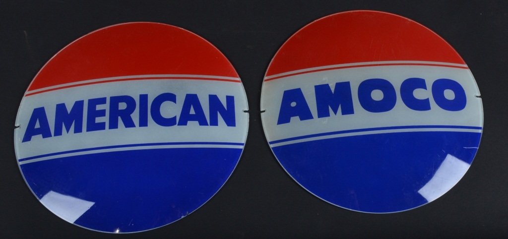 2 AMCO & AMERICAN GLASS GAS GLOBE LENSES (1 of 2)